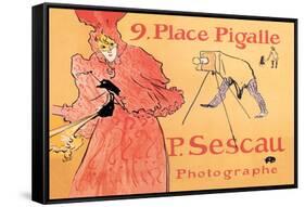P. Sescau: Photographe-Henri de Toulouse-Lautrec-Framed Stretched Canvas