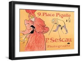 P. Sescau: Photographe-Henri de Toulouse-Lautrec-Framed Art Print