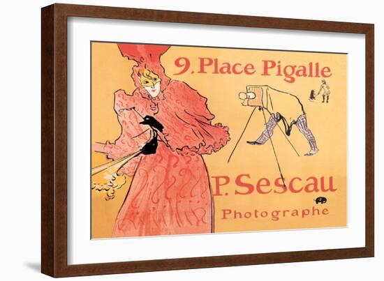 P. Sescau: Photographe-Henri de Toulouse-Lautrec-Framed Art Print