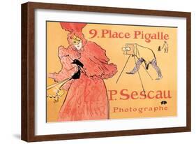 P. Sescau: Photographe-Henri de Toulouse-Lautrec-Framed Art Print