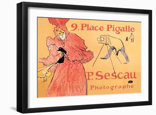 P. Sescau: Photographe-Henri de Toulouse-Lautrec-Framed Art Print