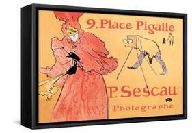 P. Sescau: Photographe-Henri de Toulouse-Lautrec-Framed Stretched Canvas