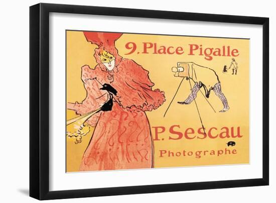 P. Sescau: Photographe-Henri de Toulouse-Lautrec-Framed Art Print