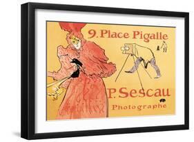 P. Sescau: Photographe-Henri de Toulouse-Lautrec-Framed Art Print