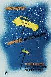 Motorists! Suppress Interference-P Vinten-Framed Stretched Canvas