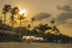 Longtail Boats on the Beach, Sunrise in the Bo Phut Beach, Island Ko Samui, Thailand, Asia-P. Widmann-Photographic Print