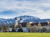 Bavarian Lions in Front of the Midgardhaus, Germany-P. Widmann-Photographic Print