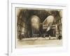 P2 and P3 Airship in a Hangar, Italian Propaganda Postcard, Italo-Turkish War-null-Framed Giclee Print