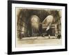 P2 and P3 Airship in a Hangar, Italian Propaganda Postcard, Italo-Turkish War-null-Framed Giclee Print