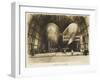 P2 and P3 Airship in a Hangar, Italian Propaganda Postcard, Italo-Turkish War-null-Framed Giclee Print