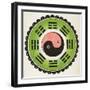 Pa-Koa Symbol Incorporating the Ying and Yang-null-Framed Photographic Print