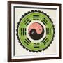 Pa-Koa Symbol Incorporating the Ying and Yang-null-Framed Photographic Print