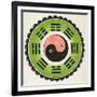 Pa-Koa Symbol Incorporating the Ying and Yang-null-Framed Photographic Print