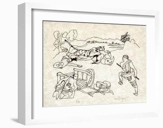 PA - Le tigre des Ming 11-Charles Lapicque-Framed Limited Edition