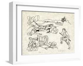 PA - Le tigre des Ming 11-Charles Lapicque-Framed Limited Edition