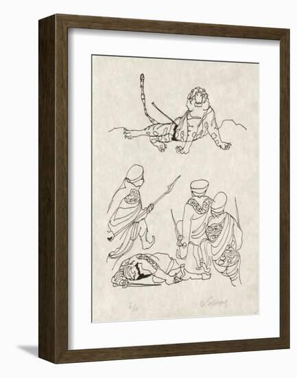 PA - Le tigre des Ming 14-Charles Lapicque-Framed Limited Edition