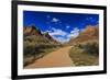 Pa'Rus Trail Winds Through Zion Canyon in Winter, Zion National Park, Utah, Usa-Eleanor Scriven-Framed Photographic Print