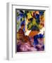 Paar am Gartentisch. Couple at the garden table-August Macke-Framed Giclee Print