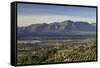 Paarl Valley at sunrise, Paarl, Western Cape, South Africa, Africa-Ian Trower-Framed Stretched Canvas