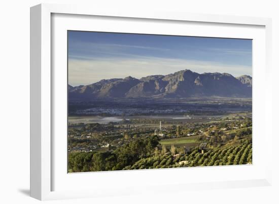 Paarl Valley at sunrise, Paarl, Western Cape, South Africa, Africa-Ian Trower-Framed Photographic Print