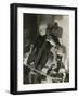 Pablo Casals, the Great Cello Player in His Home in Barcelona-null-Framed Photo