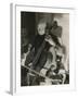 Pablo Casals, the Great Cello Player in His Home in Barcelona-null-Framed Photo