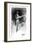 Pablo de Sarasate drawing by Whistler-James Abbott McNeill Whistler-Framed Giclee Print