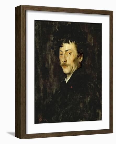 Pablo de Sarasate: Portrait of a Violinist, c.1875-William Merritt Chase-Framed Giclee Print