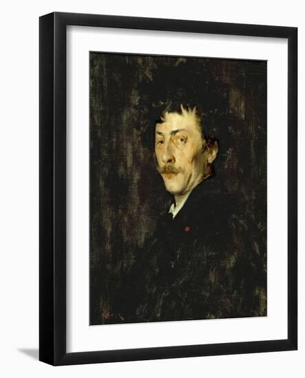 Pablo de Sarasate: Portrait of a Violinist, c.1875-William Merritt Chase-Framed Giclee Print