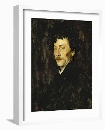 Pablo de Sarasate: Portrait of a Violinist, c.1875-William Merritt Chase-Framed Giclee Print