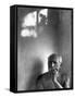 Pablo Picasso, Bare Chested and Smoking Cigarette-Gjon Mili-Framed Stretched Canvas