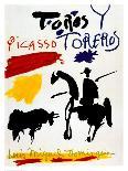 Bull with Bullfighter-Pablo Picasso-Art Print