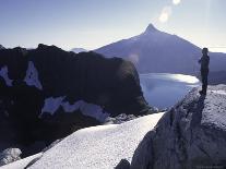 Climber on the Summit of a Rock Tower, Chile-Pablo Sandor-Photographic Print