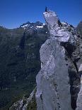 A Climber Enjoying the View Over the Mountain Landscape, Chile-Pablo Sandor-Photographic Print