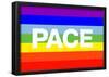 Pace Peace Flag-null-Framed Poster