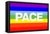 Pace Peace Flag-null-Framed Stretched Canvas