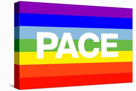 Pace Peace Flag-null-Stretched Canvas