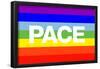 Pace Peace Flag-null-Framed Poster