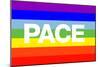 Pace Peace Flag-null-Mounted Poster