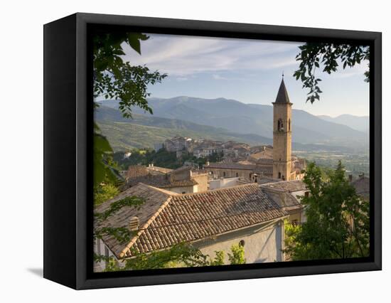 Pacentro, Nr. Sulmona, the Abruzzo, Italy-Peter Adams-Framed Stretched Canvas