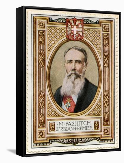 Pachitch, Serbian Premier, Stamp-null-Framed Stretched Canvas