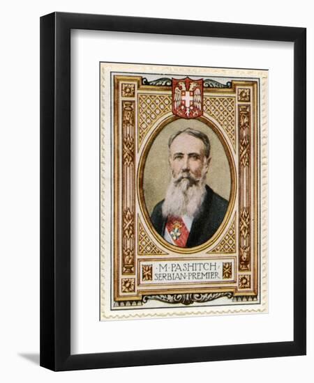 Pachitch, Serbian Premier, Stamp-null-Framed Art Print