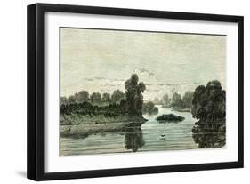 Pachitea River, 1869, Peru-null-Framed Giclee Print