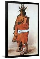 Pachtuwa-Chta, an Arikara Warrior, 1833-Karl Bodmer-Framed Giclee Print