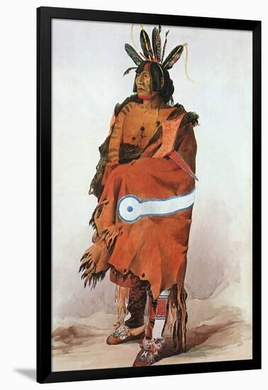 Pachtuwa-Chta, an Arikara Warrior, 1833-Karl Bodmer-Framed Giclee Print