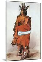 Pachtuwa-Chta, an Arikara Warrior, 1833-Karl Bodmer-Mounted Giclee Print