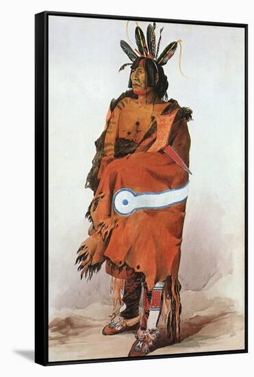 Pachtuwa-Chta, an Arikara Warrior, 1833-Karl Bodmer-Framed Stretched Canvas