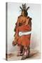 Pachtuwa-Chta, an Arikara Warrior, 1833-Karl Bodmer-Stretched Canvas