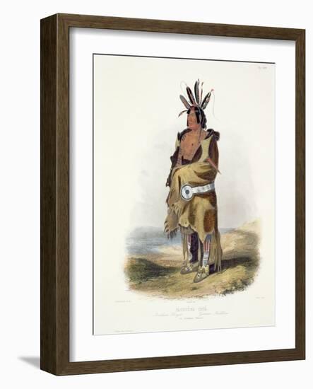 Pachtuwa-Chta, an Arrikkara Warrior-Karl Bodmer-Framed Giclee Print