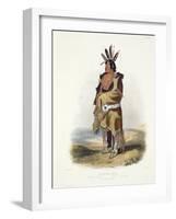 Pachtuwa-Chta, an Arrikkara Warrior-Karl Bodmer-Framed Giclee Print